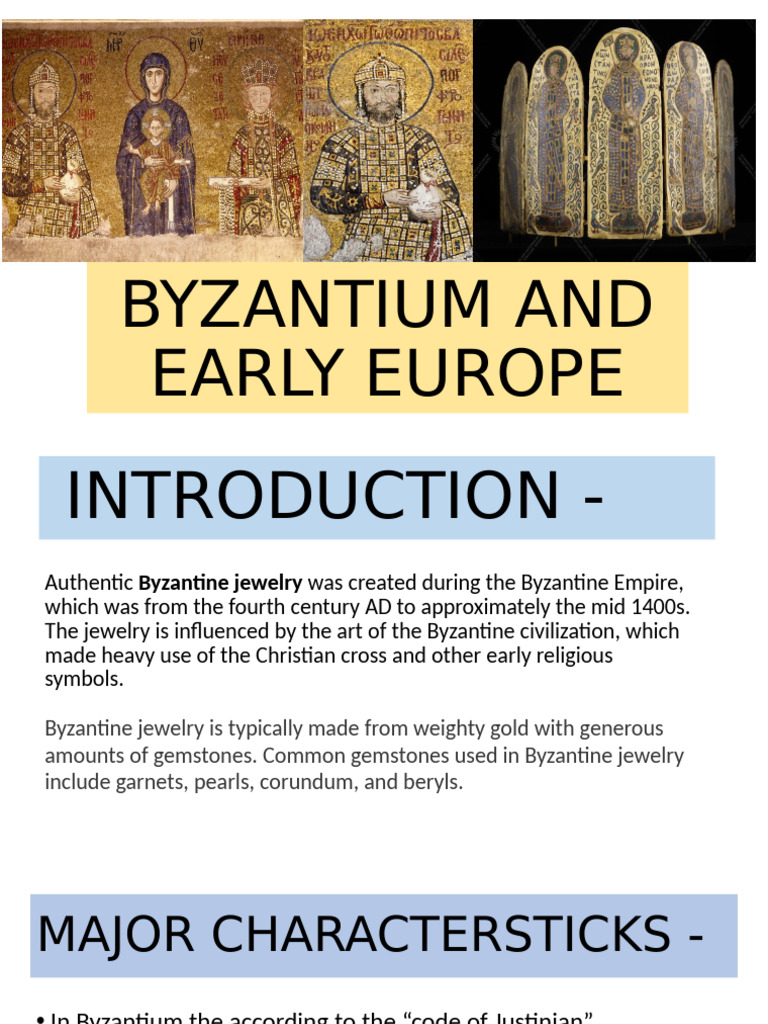 Byzantium and Early Europe | PDF