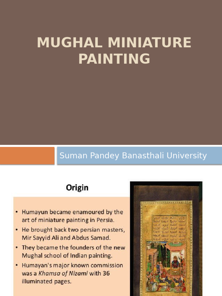 Mughal Miniature Painting | PDF