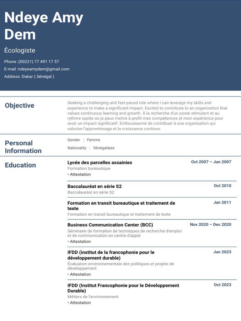 Sama CV | PDF