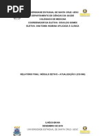Relatorio final da Eletiva de Anatomia Humana Aplicada à Clínica - Marco Tulio c. Braga