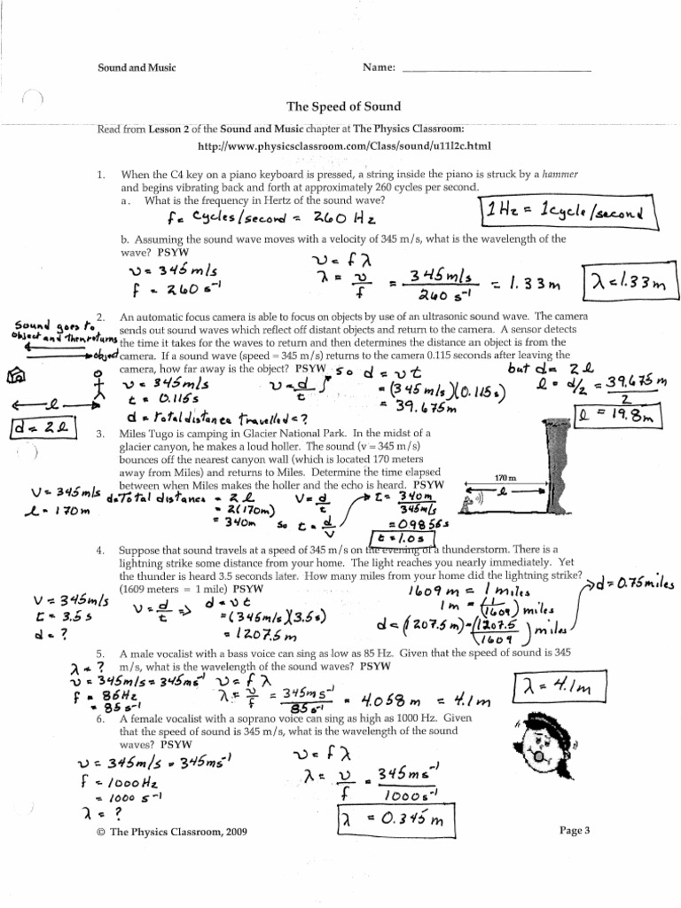 Key Speed of Sound Sound Intensity Ws | PDF
