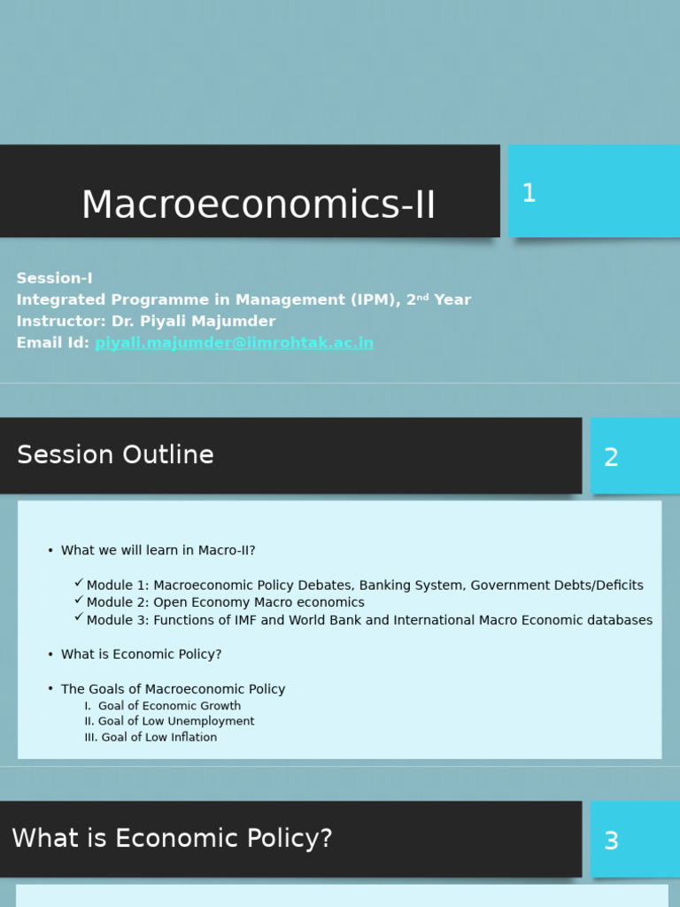Macroeconomics-II: Piyali - Majumder@iimrohtak - Ac.in | PDF