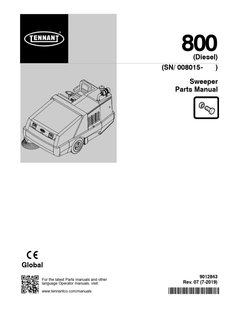 Tennant 800 Diesel Engine Parts | PDF