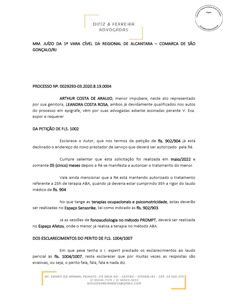Pedido de Julgamento em Processo Cível | PDF | Remédio | Sistema de saúde