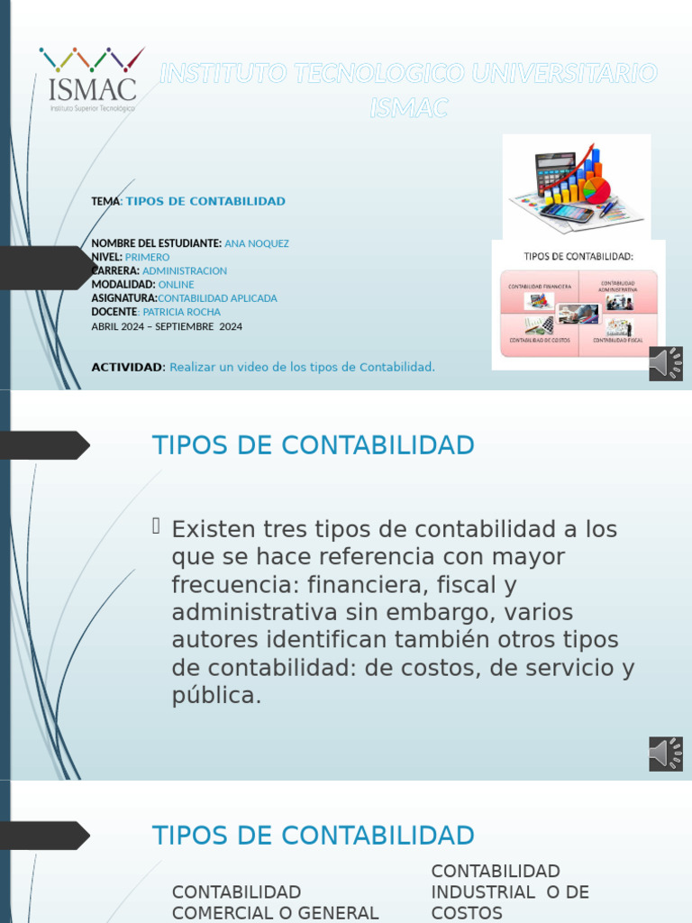 Tipos De Contabilidad 1d Pdf
