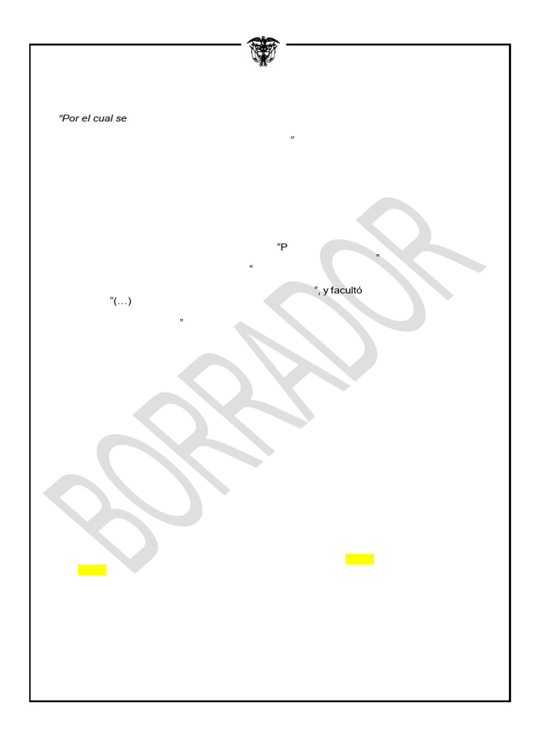 Proyecto de Decreto Art 41 | PDF