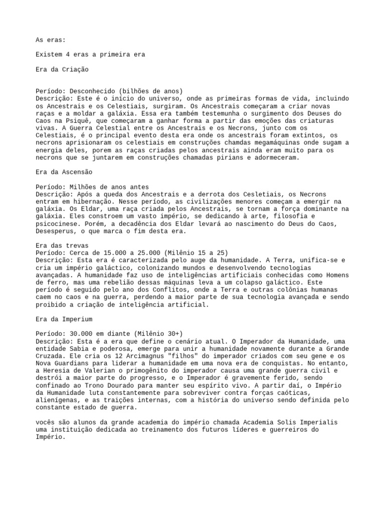 As Eras | PDF
