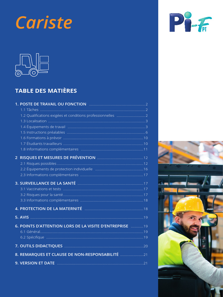 Fiche Cariste - 0 | PDF