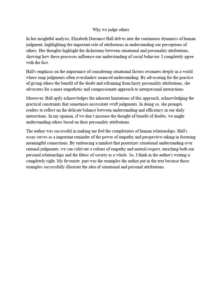 Response Essay | PDF