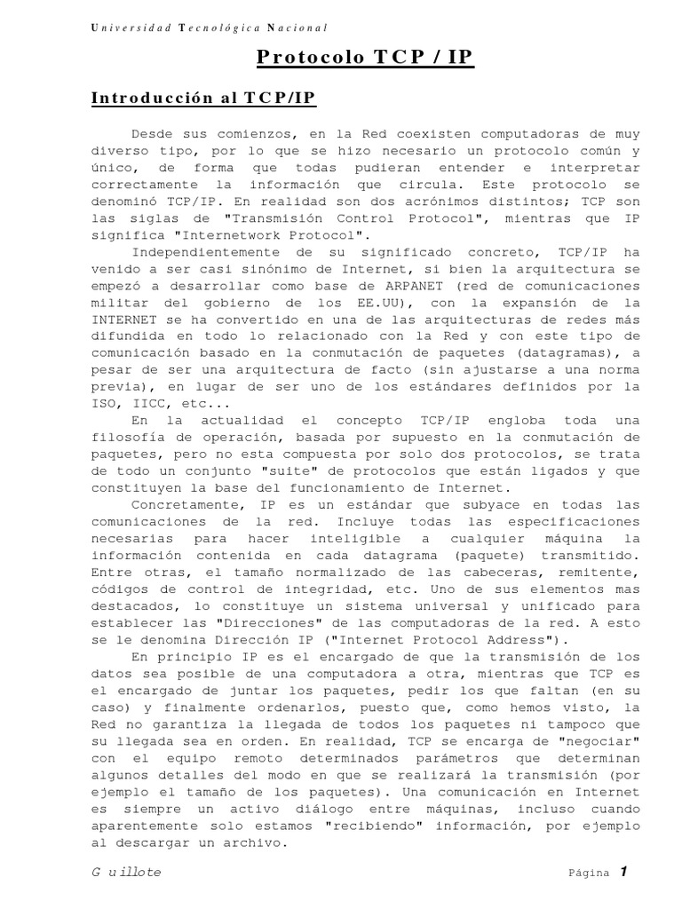 TCP Ip | PDF