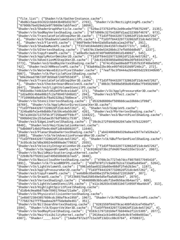 Listado de Shaders y Archivos Cache | PDF | Informática
