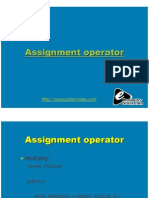 Computer Notes - Assignment Operator