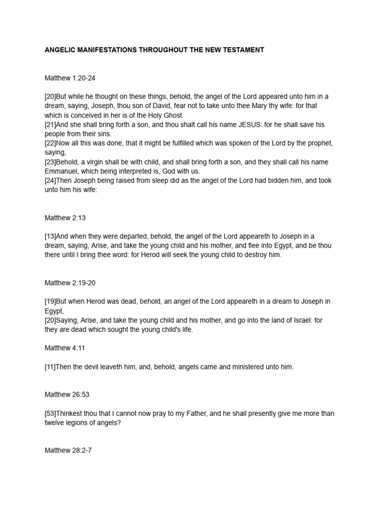 Angels New Testament | PDF