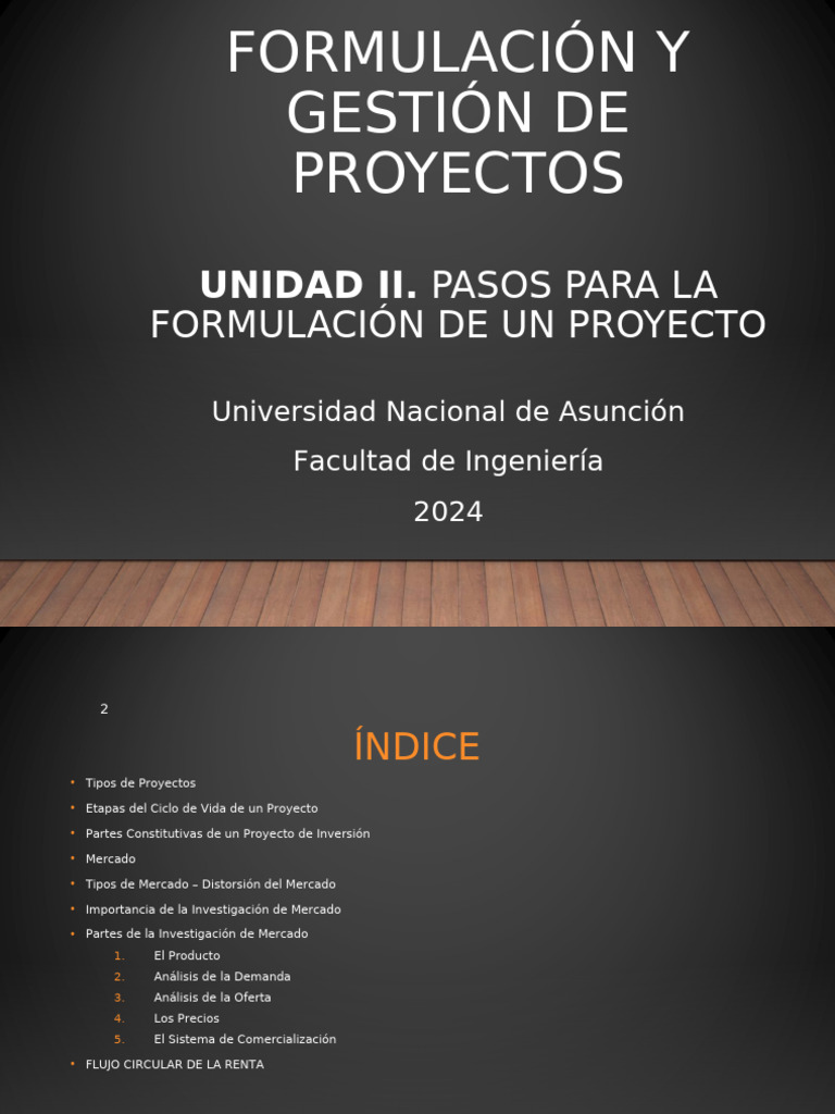 02 Cap 02 Pasos para La Formulación de Un Proyecto V 02 05022024 | PDF