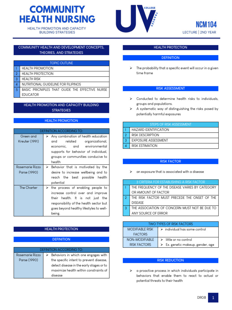 Health Strategies for Filipinos | PDF | Risk | Wellness