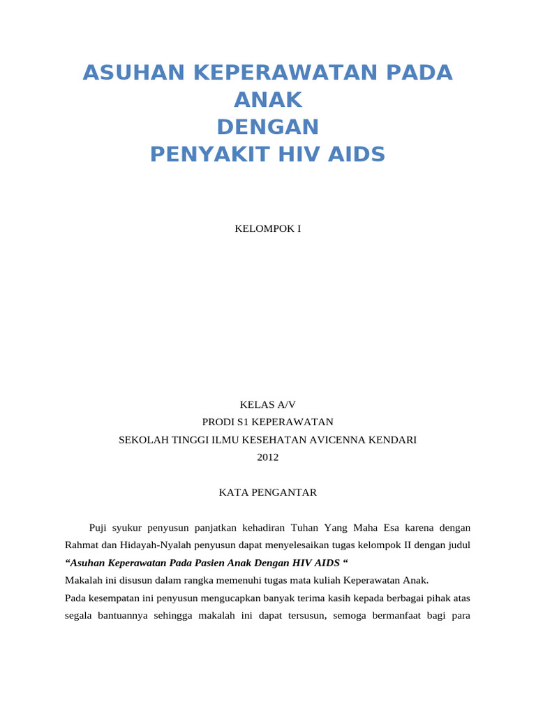 -Hiv-Aids-Pada-Anak | PDF