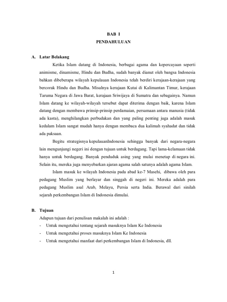 Masuknya Islam Ke Indonesia