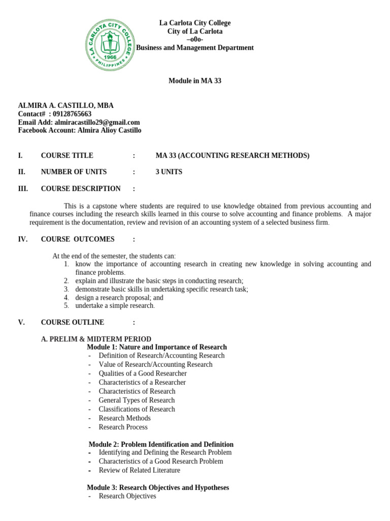 MA 33 Module 1 New | PDF