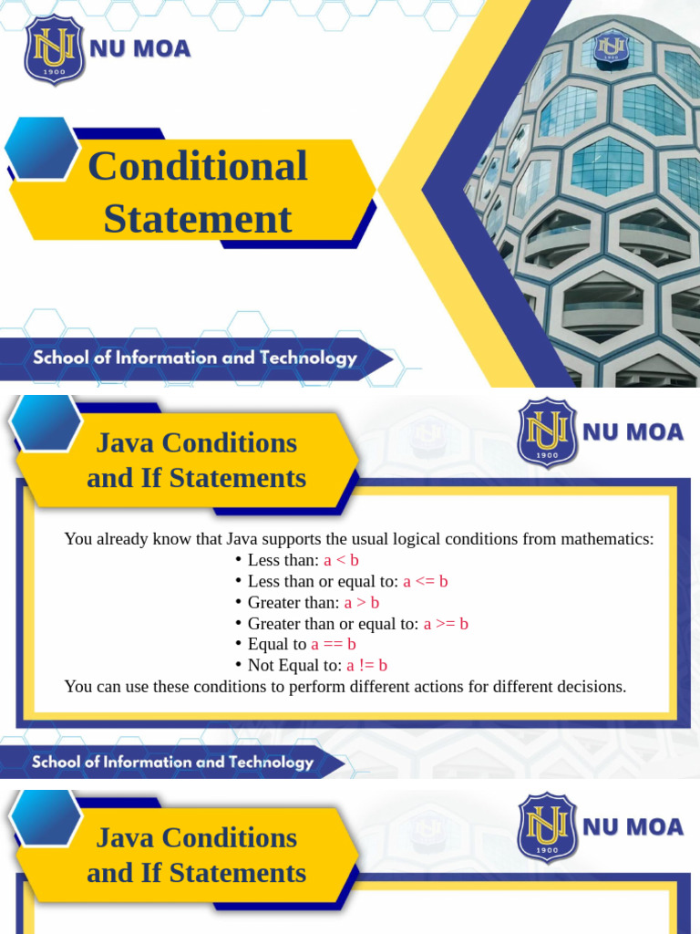 Conditional Statement (If-Else-If Statement) (For BSIT) | PDF