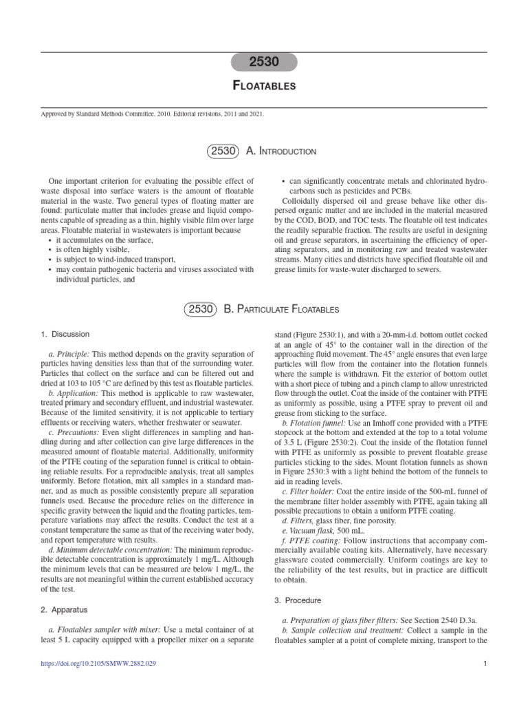 2530 Floatables | PDF