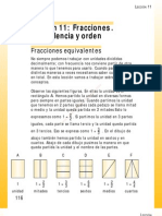 Fracciones-Equivalencia y Orden N