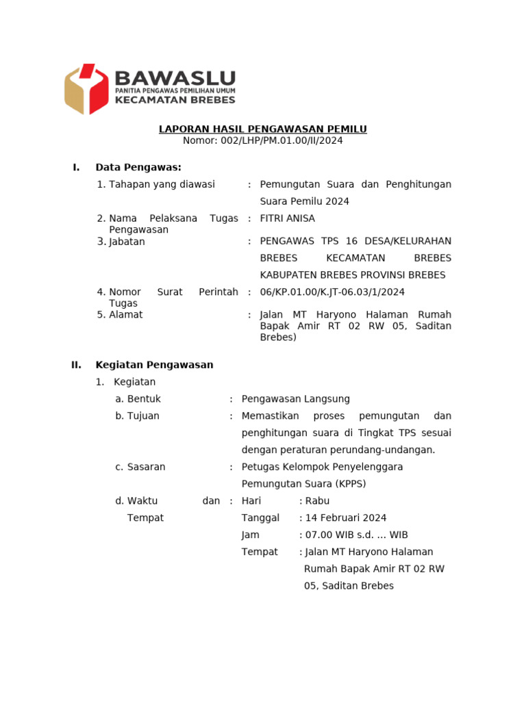 Tps 16 Form A Putungsura | PDF