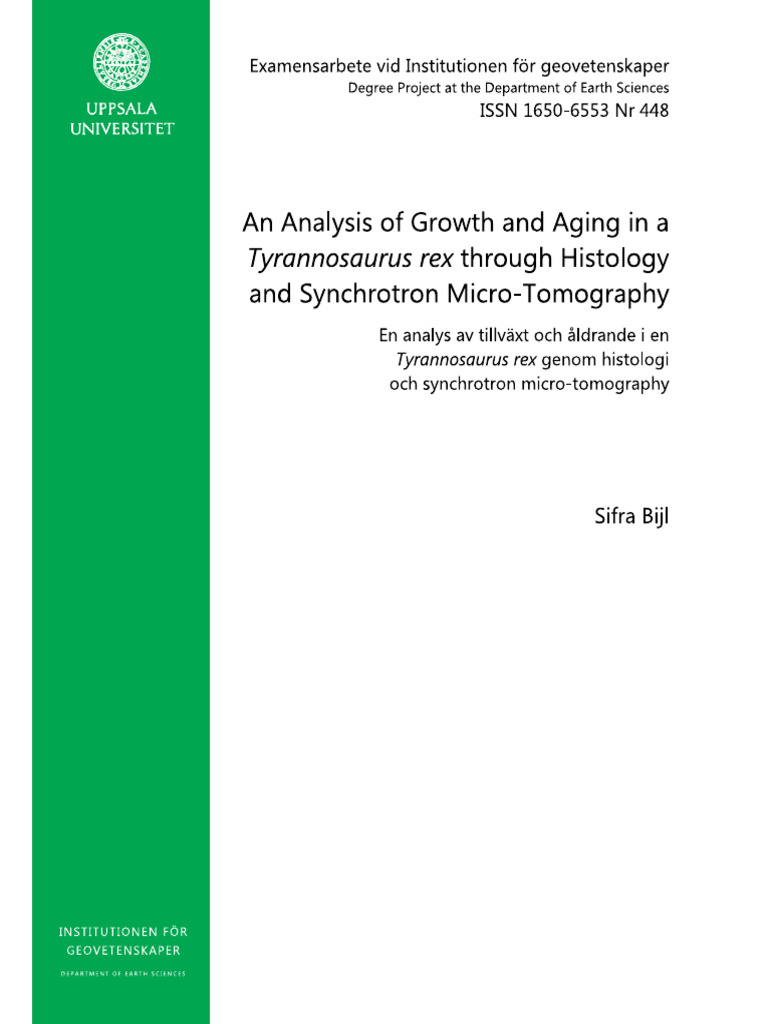 The 40-Year King: New Biological Data on the Slow Growth of Tyrannosaurus Rex