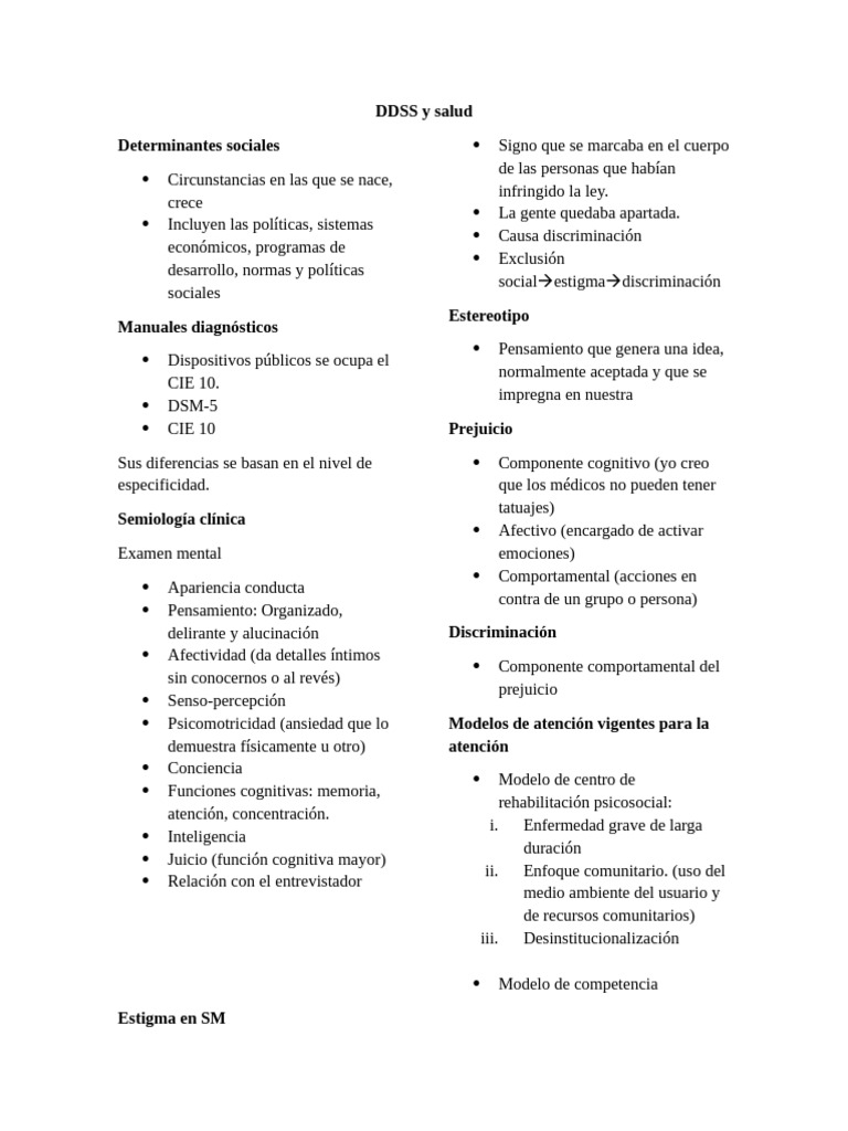 DDSS y Salud | PDF