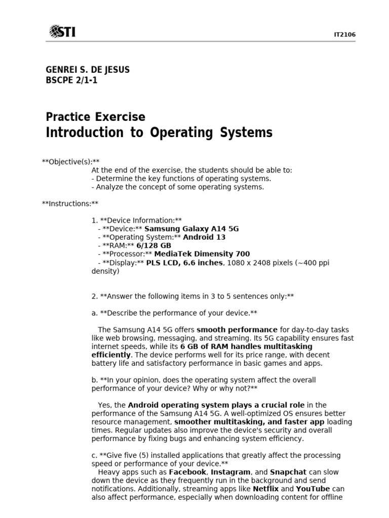 01 - Practice - Exercise - 12 - Os - DE JESUS | PDF