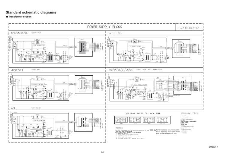 Standard Schematic Diagrams: Transformer Section | PDF
