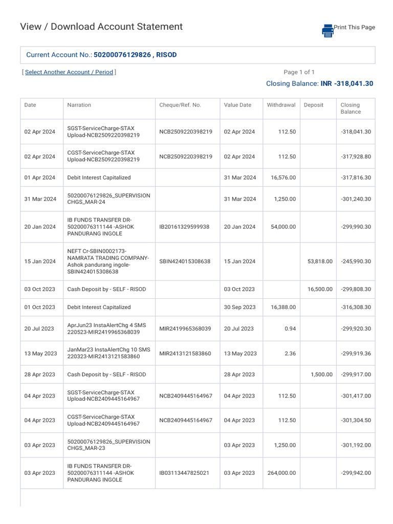 Account 1 | PDF