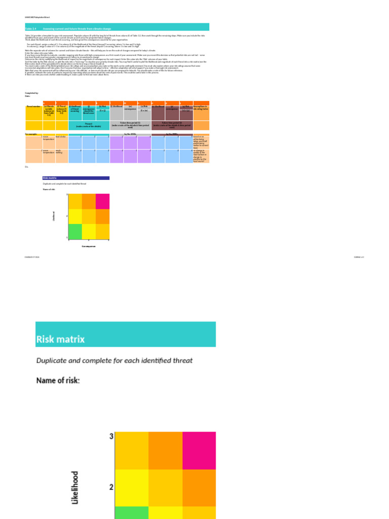 Risk Matrix Template 12 | PDF