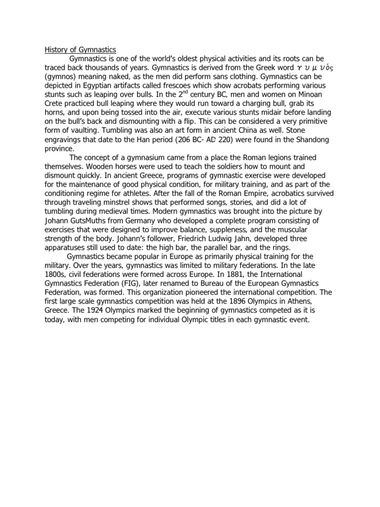 Physics of Gymnastics PDF Gymnastics Angular Momentum