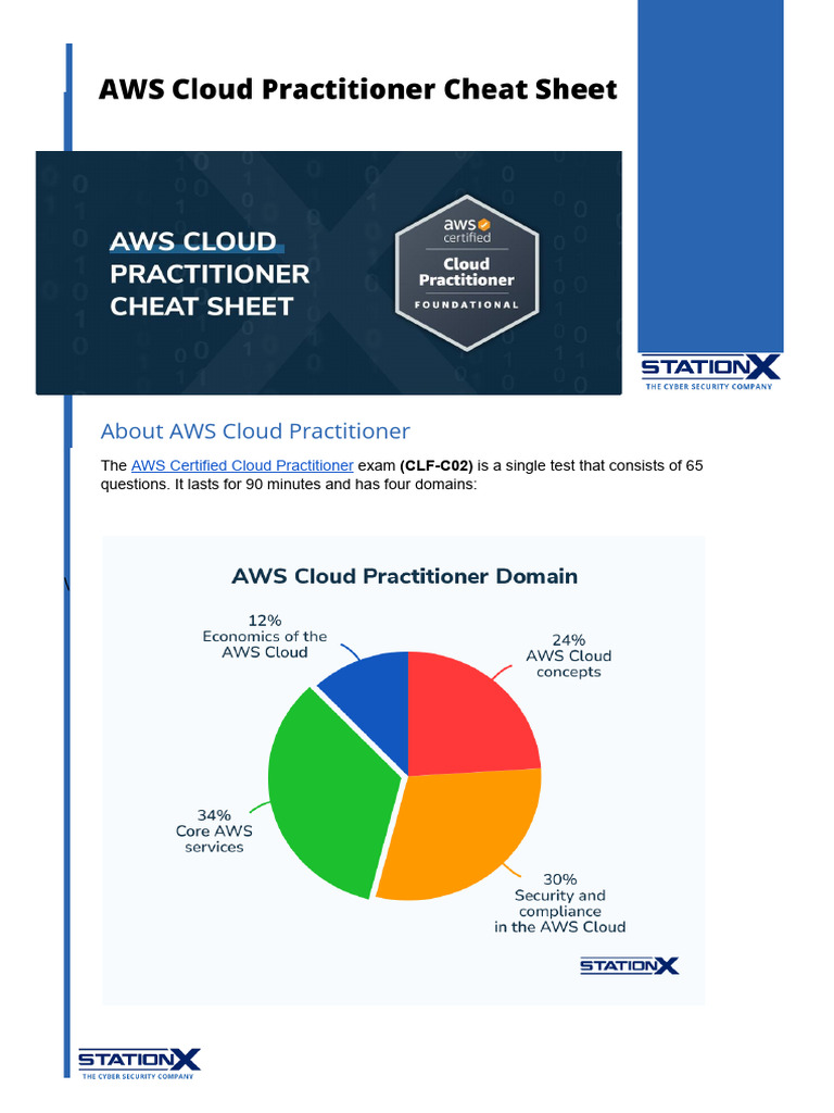 AWS Cloud Practitioner Cheat Sheet | PDF
