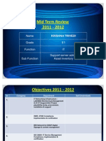 Objectives & MTR Template - 11-12