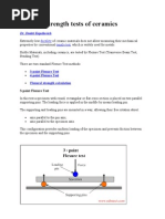 Flexural Strength Tests of Ceramics