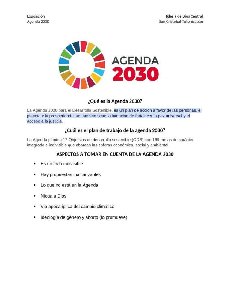 Resumen Agenda 2030 PDF - 1