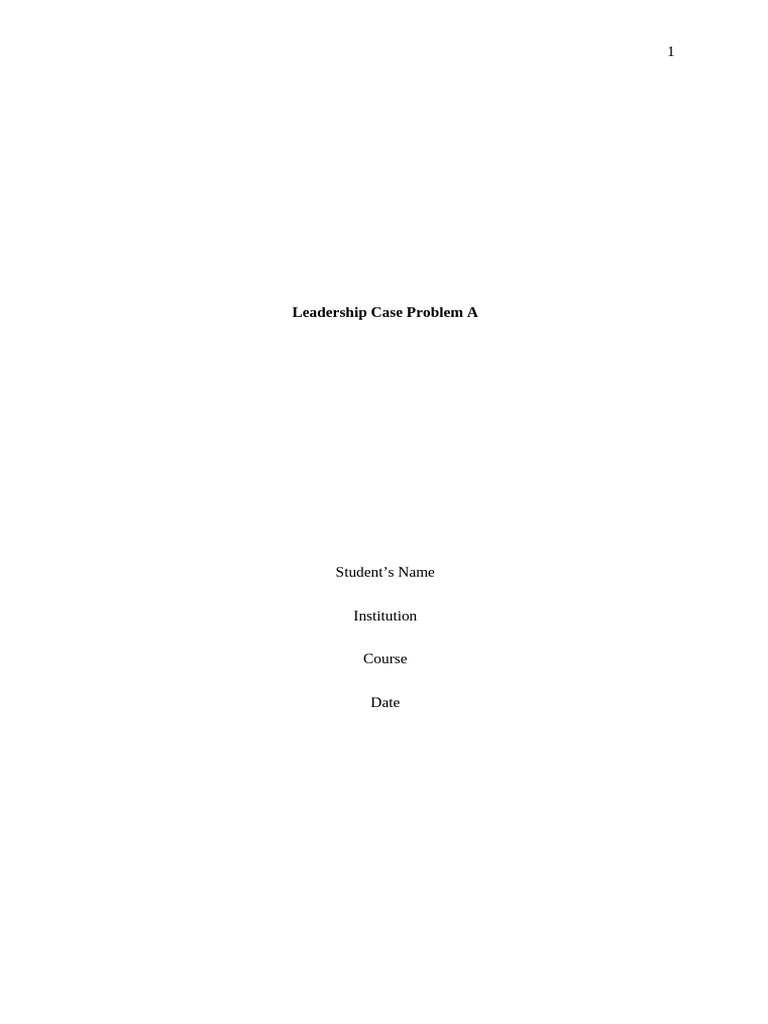 Chapter 10 Case Study (A or B) | PDF | Incentive | Career & Growth