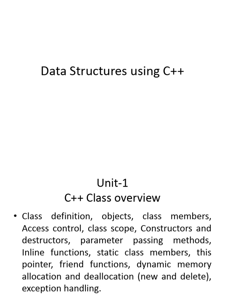 C++ Unit 3 | PDF