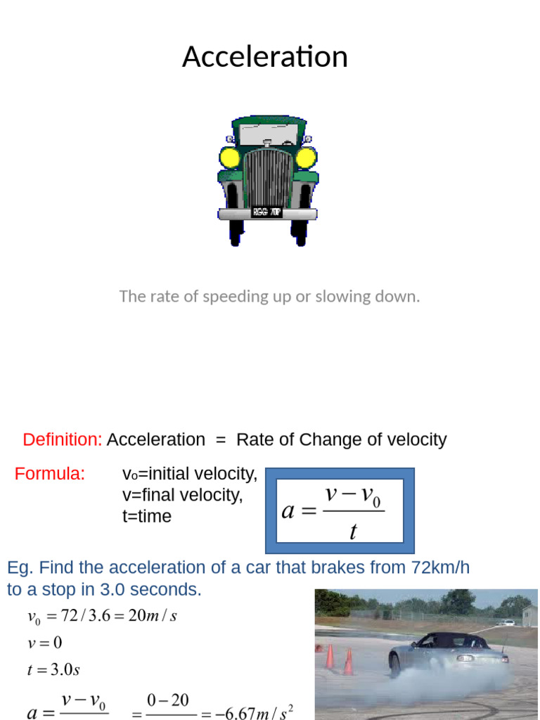 Acceleration - Part 1 | PDF