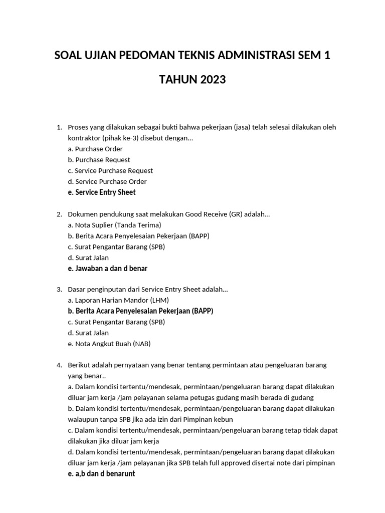 Draft UPT ADMIN 2023 SEM 2 Rev | PDF