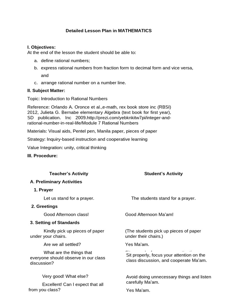 Introduction Rational Number | PDF