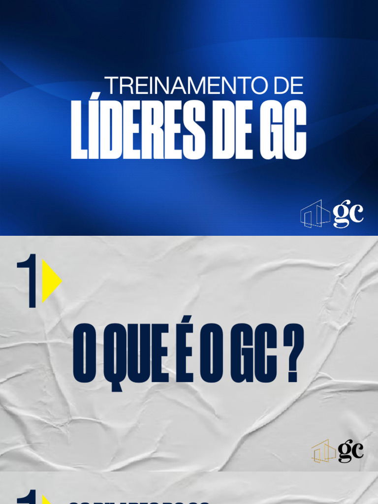 TREINAMENTO DE LIDERES DE GC | PDF