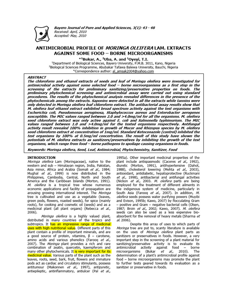 Bukar Et Al 2010 | PDF