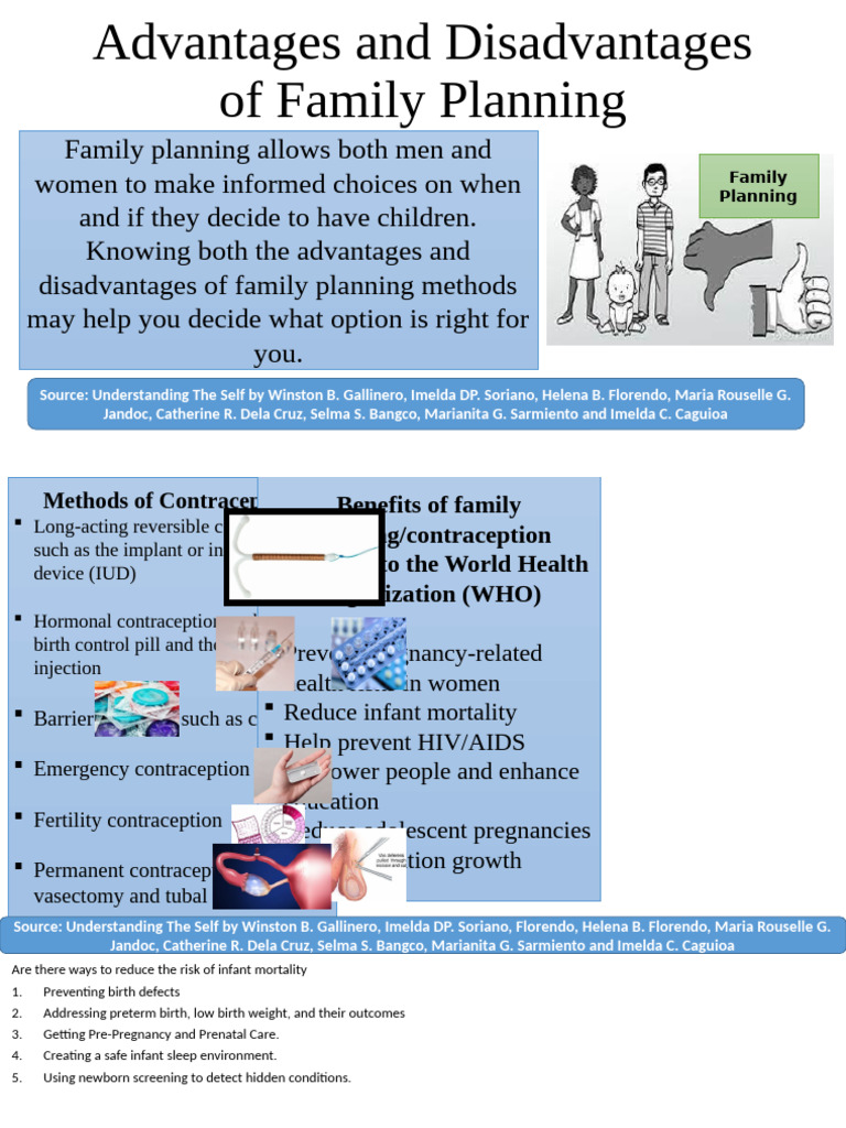 Advantages and Disadvantages of Family Planning | PDF