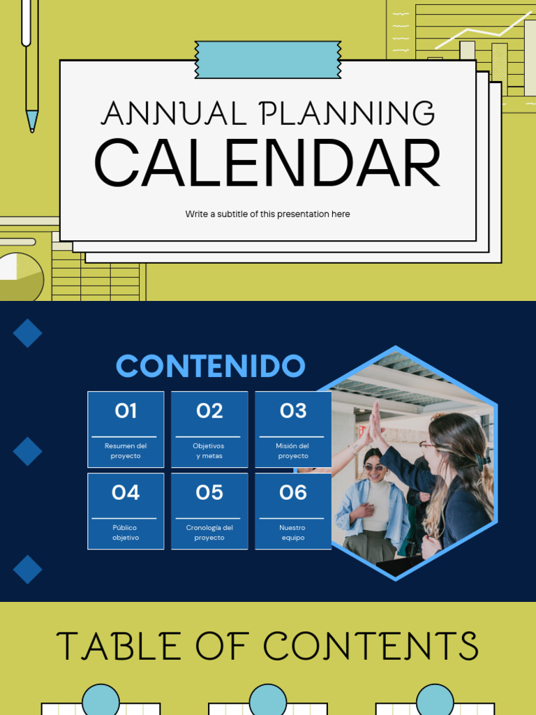 Copia de Modern Illustrative Annual Planning Calendar | PDF