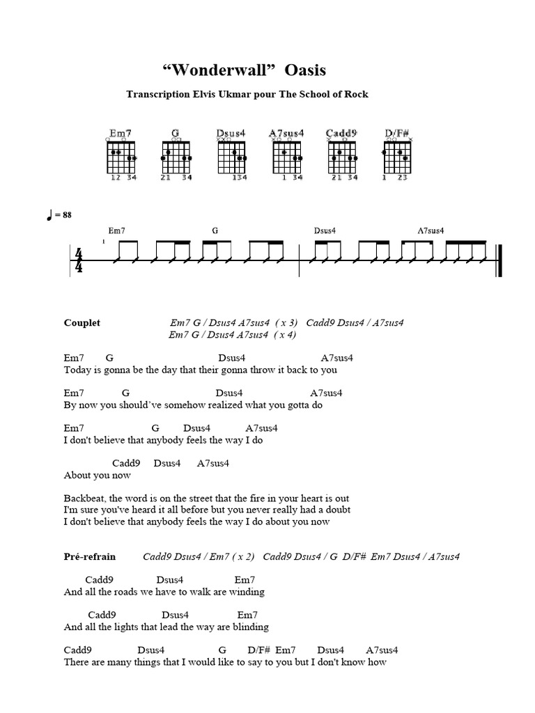 Wonderwall | PDF