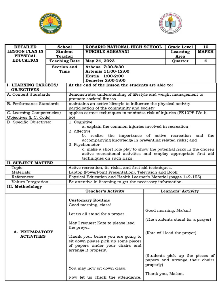 Copy 2 Original Final Demo Dlp Pe 4th Quarter Pdf