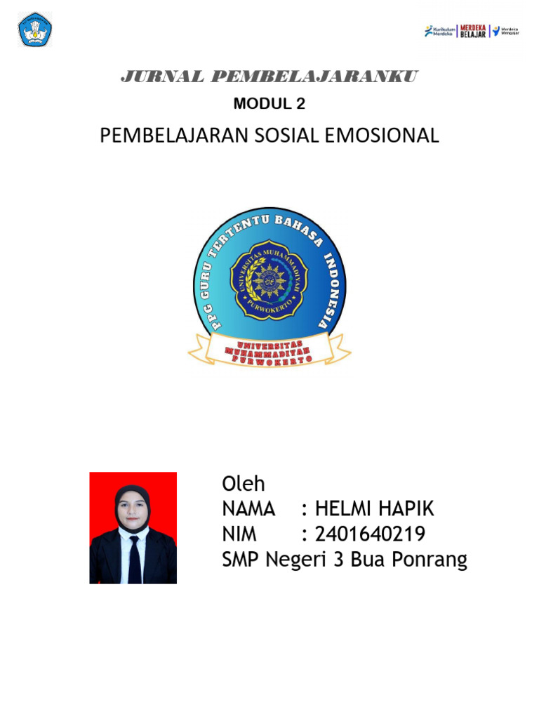 Jurnal modul 2 pembelajaran sosial emosional helmi hapik pdf