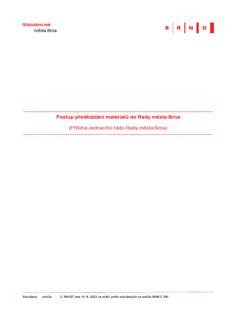 Priloha Jednaciho Radu Rady Mesta Brna | PDF